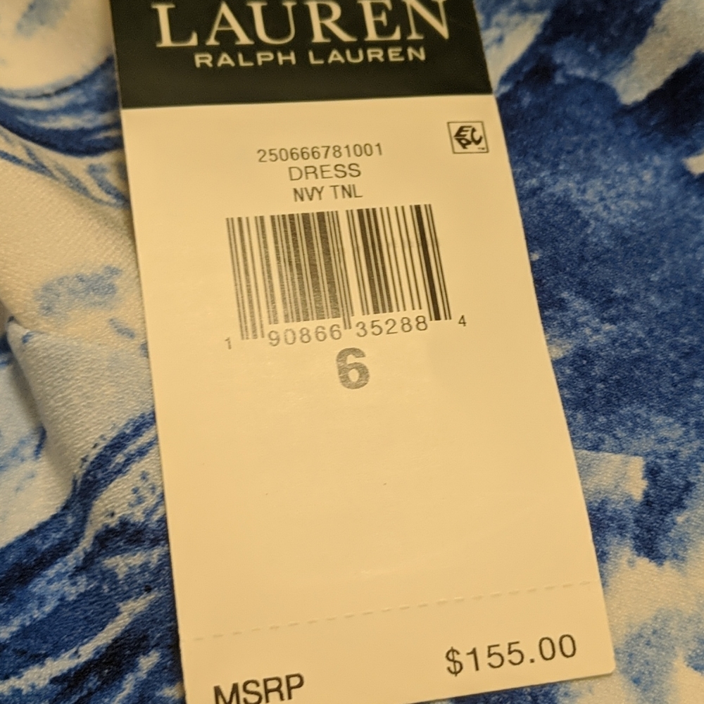 NWT RL print dress - Picture 6 of 6